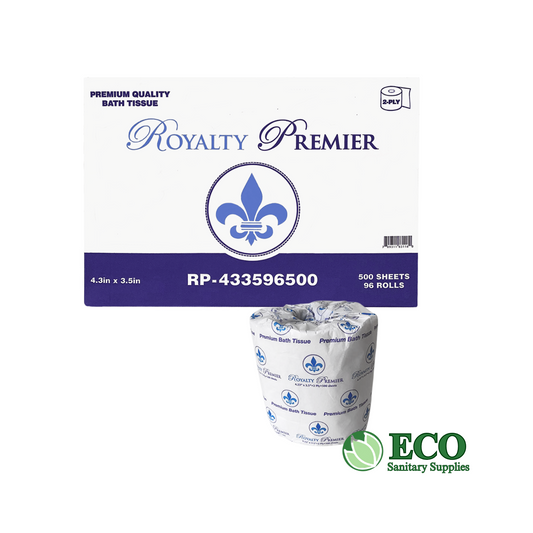 Royalty Premier Bath Tissue Paper 500 Sheets 96 Rolls / Case