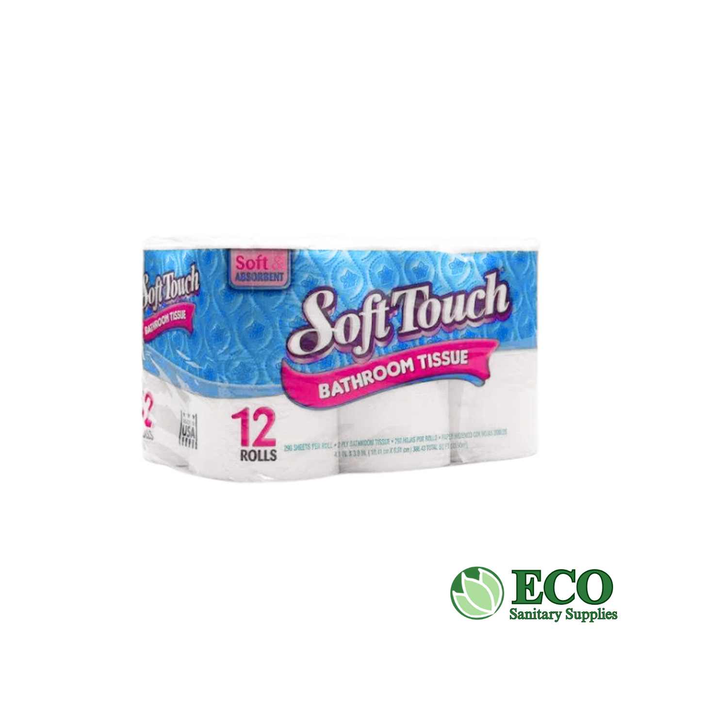 SoftTouch Bath Tissue 2-ply 290 Sheets12 rolls/pack