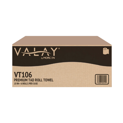 Morcon Roll Towels 10in 550ft TAD White 6 rolls/cs VT106