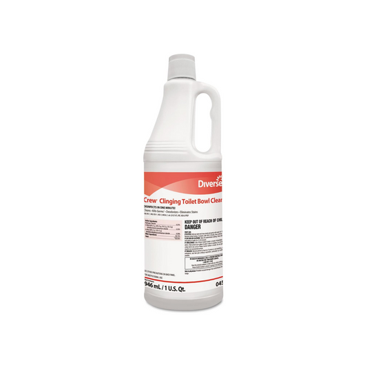 Crew Clinging Toilet Bowl Cleaner, Floral Scent, Liquid, 1 qt. 12 Bottles / Carton