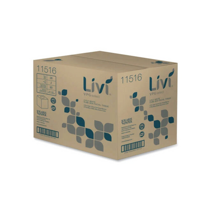 Livi® VPG Select Cube Facial Tissue 2-ply 90 Sheets 36 Boxes / Case