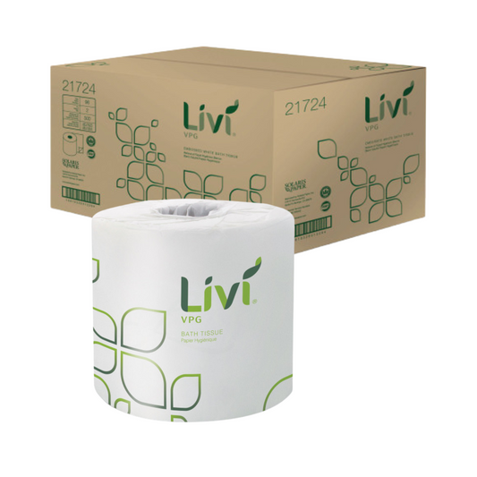 Livi® VPG Bath Tissue Embossed 2-ply 500 sheets 96 Rolls / Case