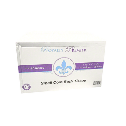 Royalty Toilet Paper Coreless 2-ply 1000ft  36 Rolls / Case