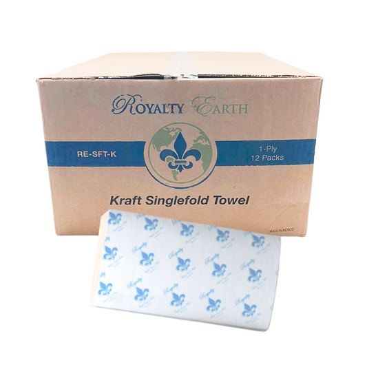 Royalty Kraft Singlefold Towel 12/334 4008 Sheets / Case