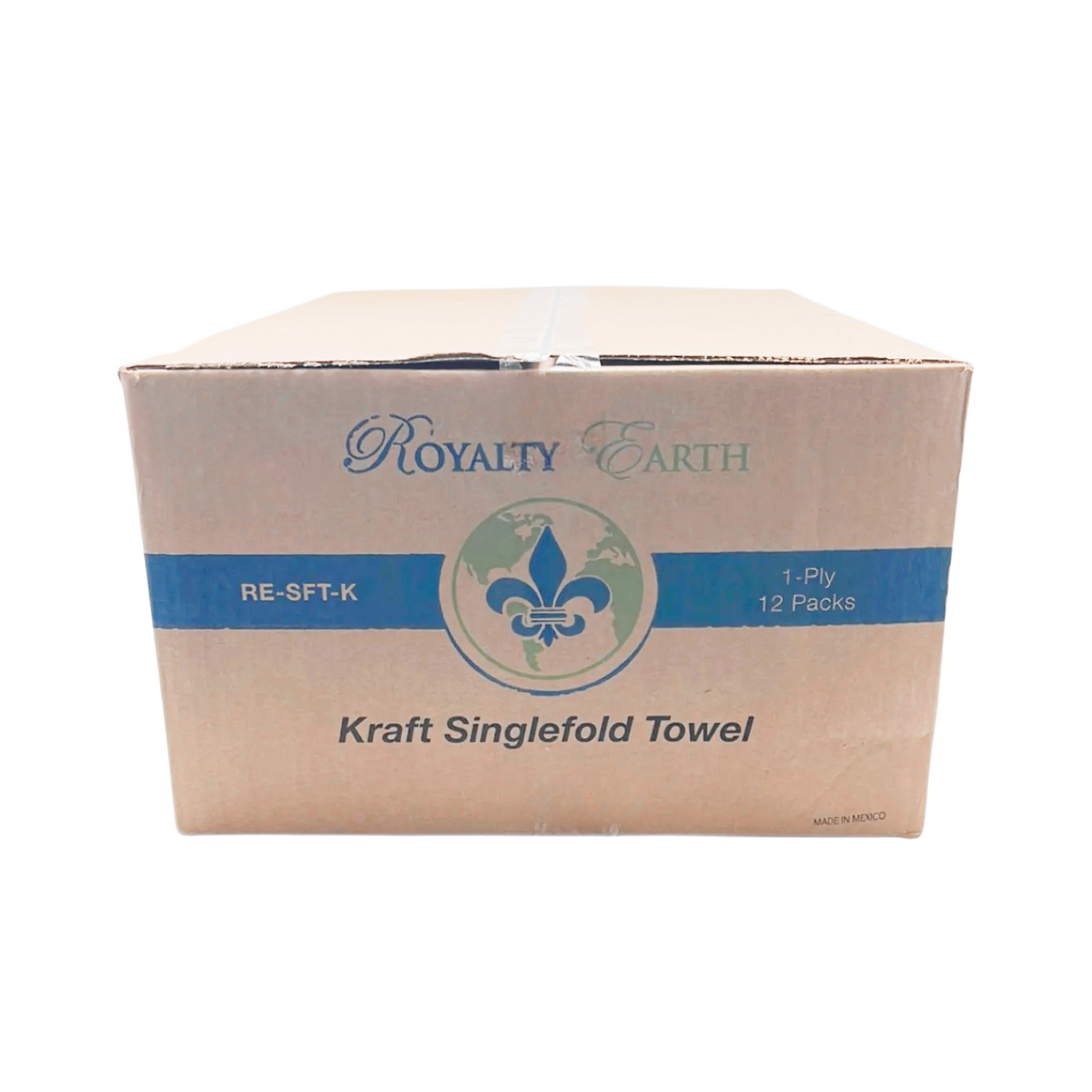 Royalty Kraft Singlefold Towel 12/334 4008 Sheets / Case