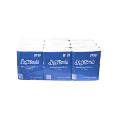 SoftTouch Multifold Towel White 16/250 4000 Towels / Case