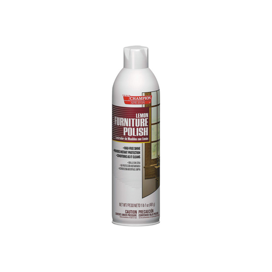 Furniture Polish, Lemon, 17 oz Aerosol Spray, 12/Carton